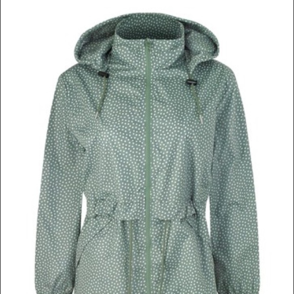 Cath Kidston Green Polka dot Rain Coat